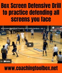 Box Screen Defensive Drill