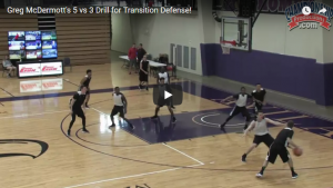 Greg McDermott 5 on 3 Conversion Defense