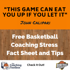 Basketball Coaching Stress Fact Sheet