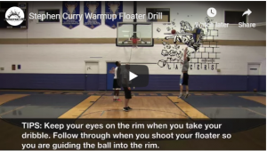 Stephen Curry Warmup Floater Drill