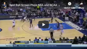 Basketball Plays NBA Ball Screen Sets