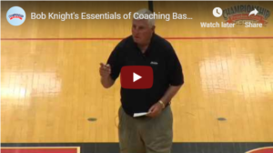 33 Basketball Coaching Points from Bob Knight