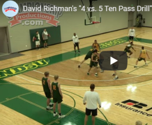 4 vs. 5 10 Pass Drill