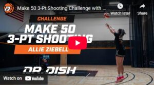Make 50 3-Pt Shooting Challenge with D1 Guard Allie Ziebell
